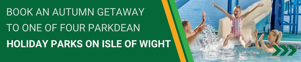 Book at autumn getaway to Landguard, Nodes Point, Lower Hyde or Thorness Bay Holiday Parks on Isle of Wight